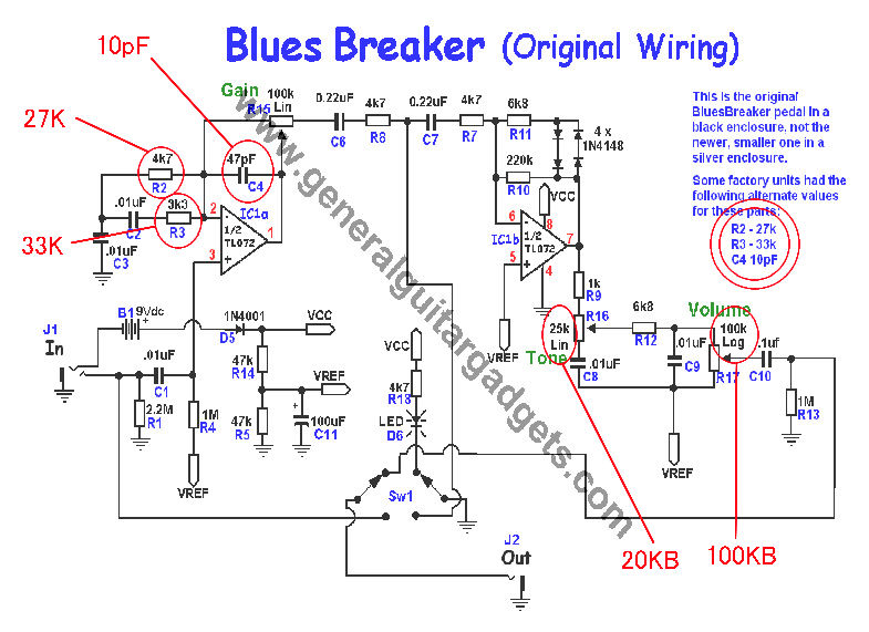 アウトレット/自作Morning Glory/BluesBreaker mod アウトレット自作Morning Glory/金/BluesBreaker mod Blues
